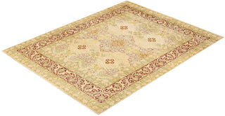 Traditional Mogul Ivory Wool Area Rug 8' 1" x 10' 2" - Solo Rugs