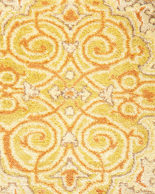 Traditional Mogul Ivory Wool Area Rug 8' 0" x 9' 10" - Solo Rugs