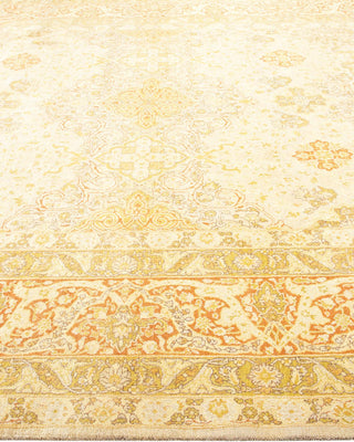 Traditional Mogul Ivory Wool Area Rug 8' 0" x 9' 10" - Solo Rugs