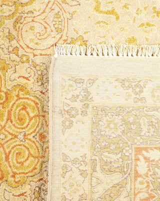 Traditional Mogul Ivory Wool Area Rug 8' 0" x 9' 10" - Solo Rugs
