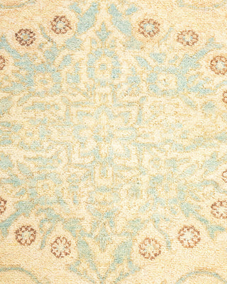 Traditional Mogul Ivory Wool Area Rug 6' 3" x 8' 10" - Solo Rugs