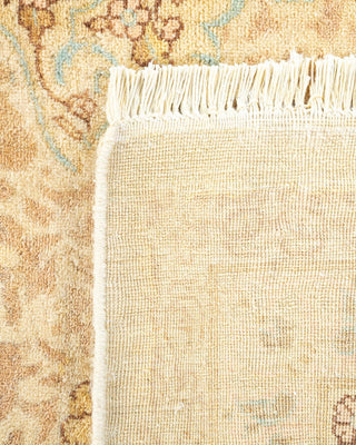 Traditional Mogul Ivory Wool Area Rug 6' 3" x 8' 10" - Solo Rugs