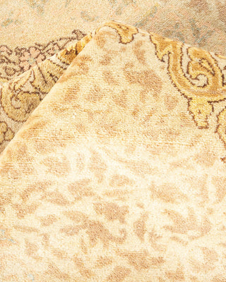 Traditional Mogul Ivory Wool Area Rug 6' 3" x 8' 10" - Solo Rugs