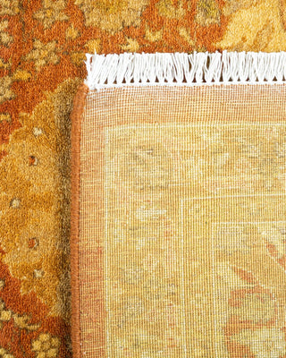 Traditional Mogul Brown Wool Area Rug 6' 1" x 9' 1" - Solo Rugs