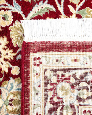Traditional Mogul Red Wool Area Rug 3' 1" x 5' 2" - Solo Rugs
