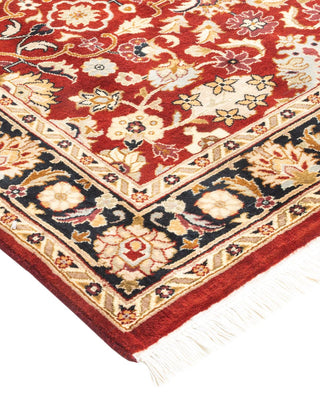 Traditional Mogul Red Wool Area Rug 3' 1" x 5' 2" - Solo Rugs