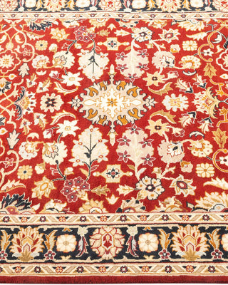 Traditional Mogul Red Wool Area Rug 3' 1" x 5' 2" - Solo Rugs