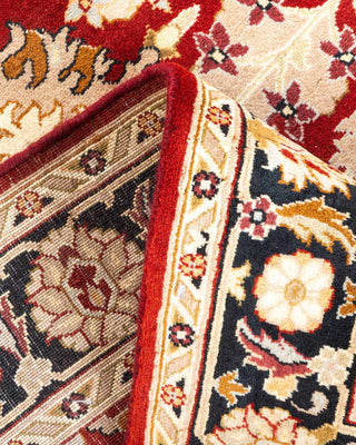 Traditional Mogul Red Wool Area Rug 3' 1" x 5' 2" - Solo Rugs