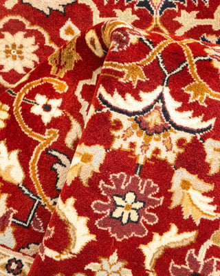 Traditional Mogul Red Wool Area Rug 3' 1" x 5' 2" - Solo Rugs