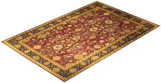 Traditional Mogul Brown Wool Area Rug 12' 0" x 18' 10" - Solo Rugs