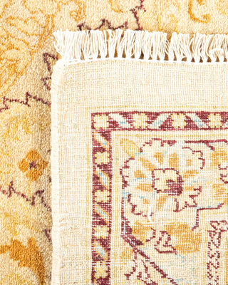 Traditional Mogul Ivory Wool Area Rug 9' 2" x 12' 1" - Solo Rugs