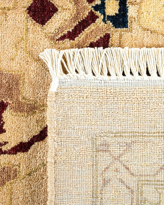 Traditional Mogul Ivory Wool Area Rug 9' 0" x 12' 0" - Solo Rugs