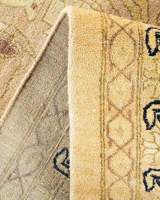 Traditional Mogul Ivory Wool Area Rug 9' 0" x 12' 0" - Solo Rugs