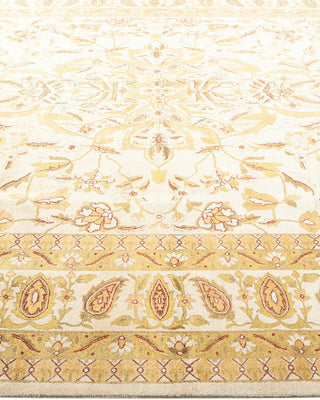 Traditional Mogul Ivory Wool Area Rug 8' 1" x 10' 3" - Solo Rugs
