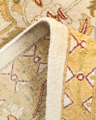 Traditional Mogul Ivory Wool Area Rug 8' 1" x 10' 3" - Solo Rugs