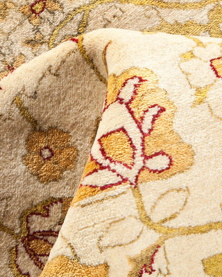 Traditional Mogul Ivory Wool Area Rug 8' 1" x 10' 3" - Solo Rugs