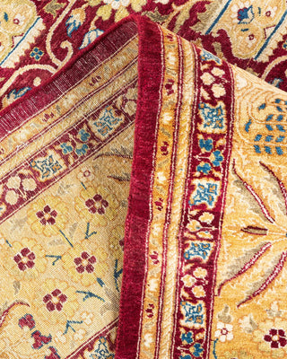 Traditional Mogul Red Wool Area Rug 8' 1" x 9' 6" - Solo Rugs