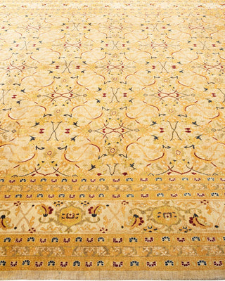 Traditional Mogul Ivory Wool Area Rug 8' 2" x 10' 4" - Solo Rugs
