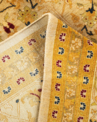 Traditional Mogul Ivory Wool Area Rug 8' 2" x 10' 4" - Solo Rugs