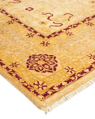 Traditional Mogul Ivory Wool Area Rug 8' 2" x 10' 5" - Solo Rugs
