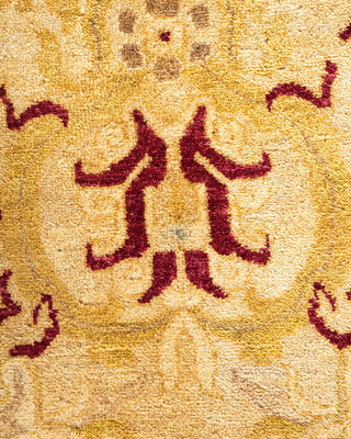 Traditional Mogul Ivory Wool Area Rug 8' 2" x 10' 5" - Solo Rugs