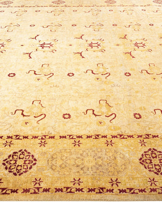 Traditional Mogul Ivory Wool Area Rug 8' 2" x 10' 5" - Solo Rugs