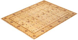 Traditional Mogul Ivory Wool Area Rug 8' 2" x 10' 5" - Solo Rugs
