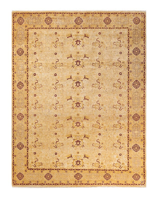 Traditional Mogul Ivory Wool Area Rug 8' 2" x 10' 5" - Solo Rugs