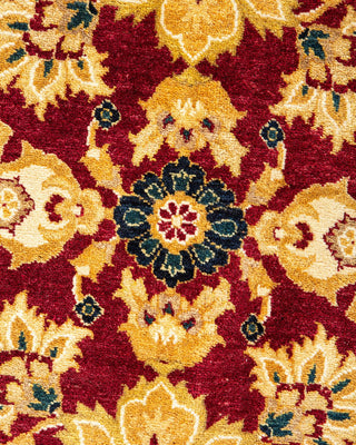 Traditional Mogul Red Wool Area Rug 8' 2" x 10' 9" - Solo Rugs