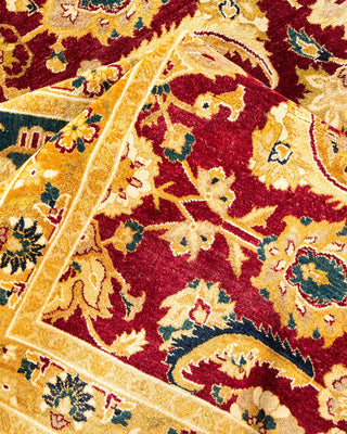 Traditional Mogul Red Wool Area Rug 8' 2" x 10' 9" - Solo Rugs