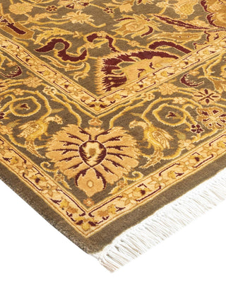 Traditional Mogul Brown Wool Area Rug 4' 7" x 7' 6" - Solo Rugs