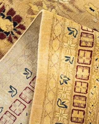 Traditional Mogul Ivory Wool Area Rug 9' 0" x 12' 3" - Solo Rugs