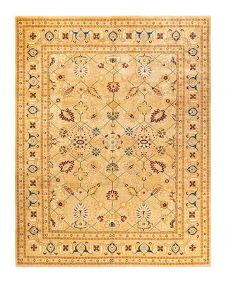 Mogul, One-of-a-Kind Hand-Knotted Area Rug - Ivory, 9' 1" x 11' 9" - Solo Rugs