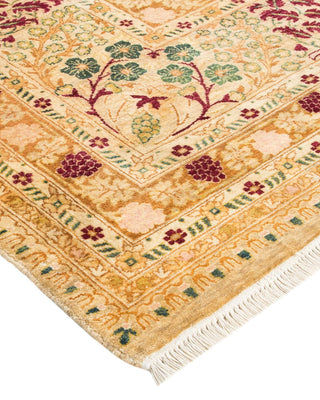 Traditional Mogul Ivory Wool Area Rug 7' 10" x 10' 8" - Solo Rugs