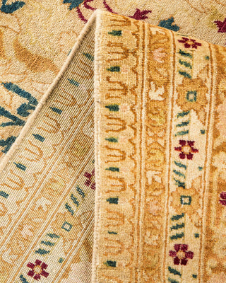 Traditional Mogul Ivory Wool Area Rug 7' 10" x 10' 8" - Solo Rugs