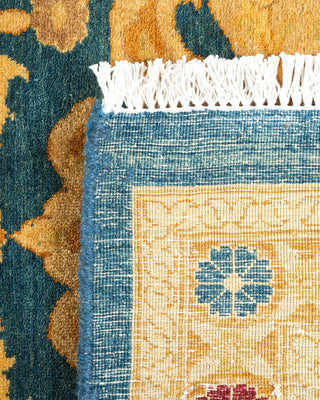 Traditional Mogul Blue Wool Area Rug 8' 3" x 9' 9" - Solo Rugs