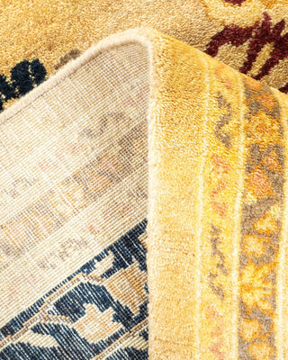 Traditional Mogul Ivory Wool Area Rug 8' 1" x 9' 9" - Solo Rugs