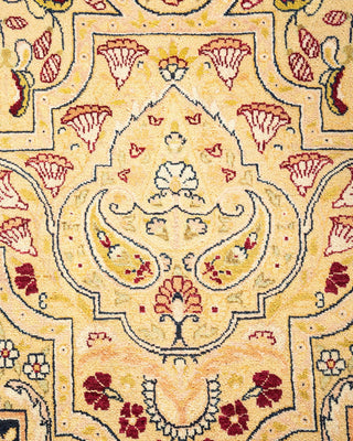 Traditional Mogul Ivory Wool Area Rug 7' 10" x 10' 1" - Solo Rugs