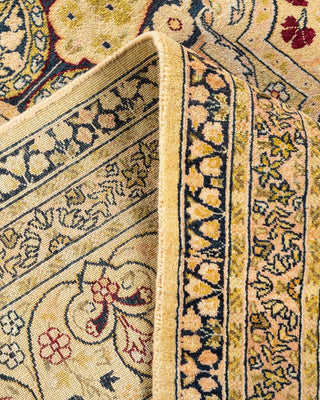 Traditional Mogul Ivory Wool Area Rug 7' 10" x 10' 1" - Solo Rugs