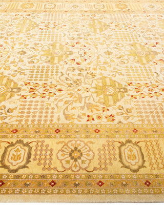 Traditional Mogul Ivory Wool Area Rug 8' 1" x 10' 1" - Solo Rugs