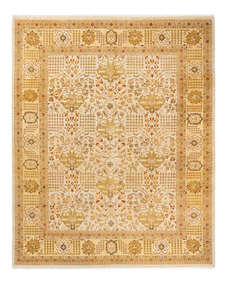 Traditional Mogul Ivory Wool Area Rug 8' 1" x 10' 1" - Solo Rugs