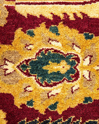 Traditional Mogul Red Wool Area Rug 8' 3" x 9' 10" - Solo Rugs