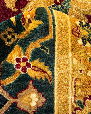 Traditional Mogul Red Wool Area Rug 8' 3" x 9' 10" - Solo Rugs
