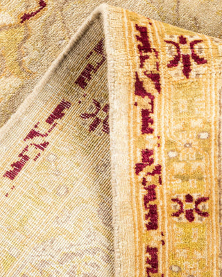 Traditional Mogul Ivory Wool Area Rug 6' 2" x 9' 0" - Solo Rugs