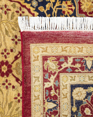 Traditional Mogul Orange Wool Area Rug 9' 2" x 11' 10" - Solo Rugs