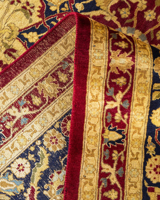 Traditional Mogul Orange Wool Area Rug 9' 2" x 11' 10" - Solo Rugs