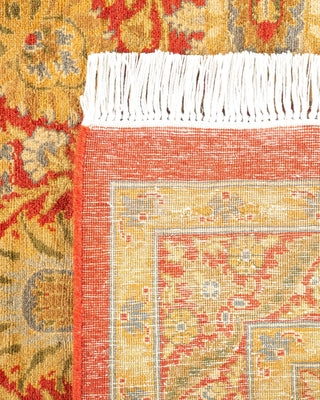 Traditional Mogul Orange Wool Area Rug 8' 1" x 10' 2" - Solo Rugs
