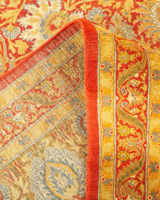 Traditional Mogul Orange Wool Area Rug 8' 1" x 10' 2" - Solo Rugs