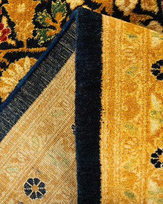 Traditional Mogul Blue Wool Area Rug 9' 2" x 11' 1" - Solo Rugs