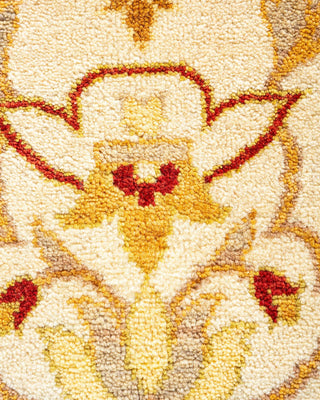 Traditional Mogul Ivory Wool Area Rug 8' 1" x 10' 2" - Solo Rugs